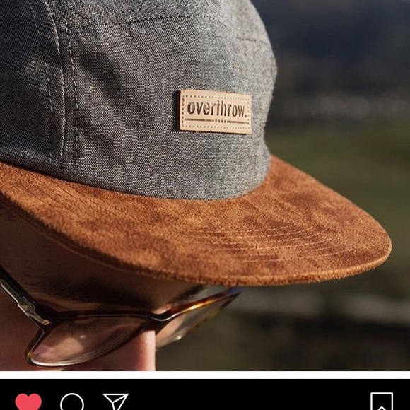 NEW suede and chambray Oswego camp hat 5-panel - Picture 3 of 3